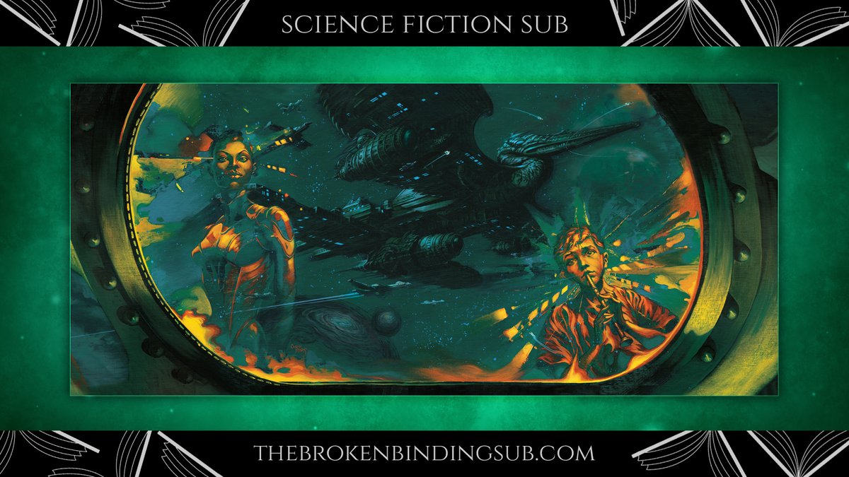 binding_broken's tweet photo. We are thrilled to reveal that the next title featured on our Sci-Fi Sub is...

🥁🥁🥁🥁🥁

The Vanished Birds by Simon Jimenez! 🐦‍⬛ https://t.co/WxztHOUlJW