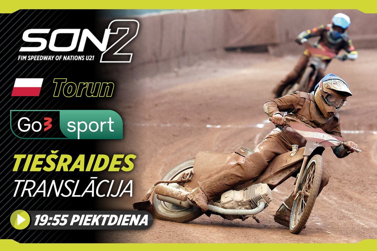 Pērn Mančestrā dubļi gāja pa gaisu! Kā 🇱🇻Latvijas valstsvienībai veiksies 2025. gada SON2 finālā Toruņā - to jau šovakar, no plkst. 19:55, skaties <a href="/Go3SportLatvija/">Go3 Sport</a>! 

Ņikita Kauliņš //// Artjoms Juhno //// Damirs Fiļimonovs
#FIMSpeedway #SoN2 #Final #Latvia