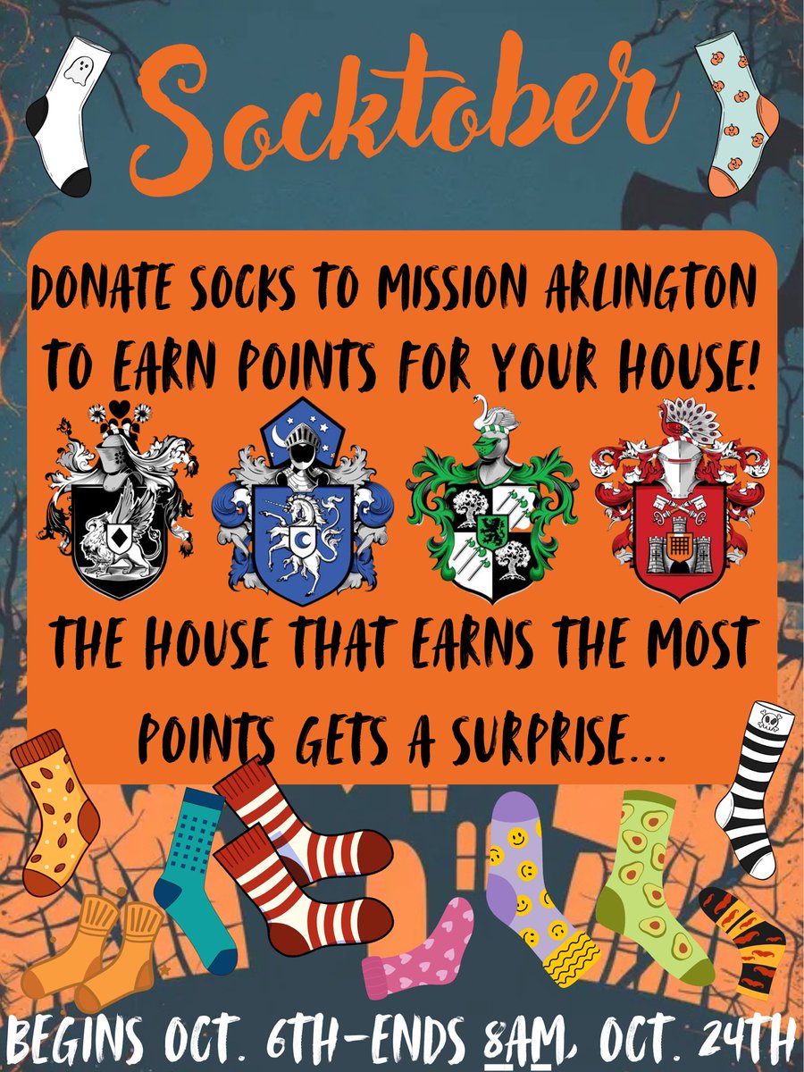 Socktober begins on Monday and ends on October 24.