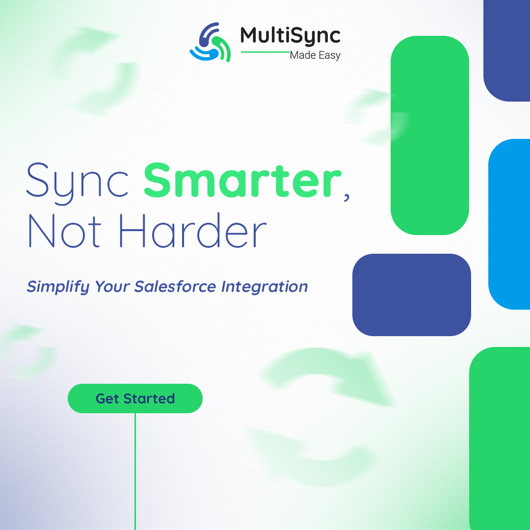 Multisynceasy's tweet image. Connect your apps to @salesforce effortlessly with MultiSync Made Easy. Streamline workflows, save time, and boost productivity.
Get Started: bit.ly/4o1knLG
#salesforceintegration #workflowautomation #productivityboost #multisyncmadeeasy #salesforcesolutions