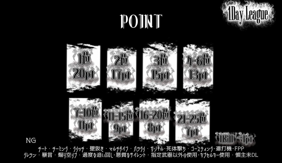  ︎︎
▎伏せ組なぽ軍3主催✩𝟏𝐃𝐚𝐲 𝐋𝐞𝐚𝐠𝐮𝐞

︎✦︎｜11/19 22:00/22:35/23:10

⟡ ｜SQ 【🚺1以上必須】

✦︎｜賞金総額 ￥15000

⟡｜条件 FR全
  ∟<a href="/chan89s/">さあや🪼【伏せ組なぽ軍3 副団長】【ぽっぽー】</a> / <a href="/Bl_xgi/">べじ( ◜ω◝ )【( ･᷄ὢ･᷅ )ﾑﾑﾑ】</a>
  ∟ <a href="/fy8nI_/">スーパースターふうにき【伏せ組なぽ軍3】</a> / <a href="/svqxc/">卍あのぴっぴ卍</a> 

🔖.·完全招待制

 ︎︎