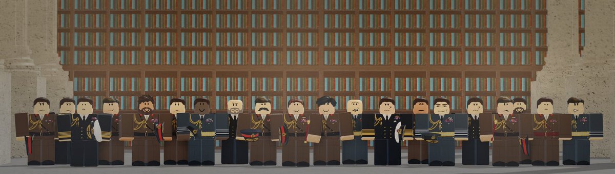 “The Twenty Chiefs” – 18 May 2021.

Commissioned by the Marquess of Winchester, Field Marshal NoahACollins, then Chief of the Defence Staff.

It depicts Chiefs of Staff and Royal Family members who themselves once served in active duty.