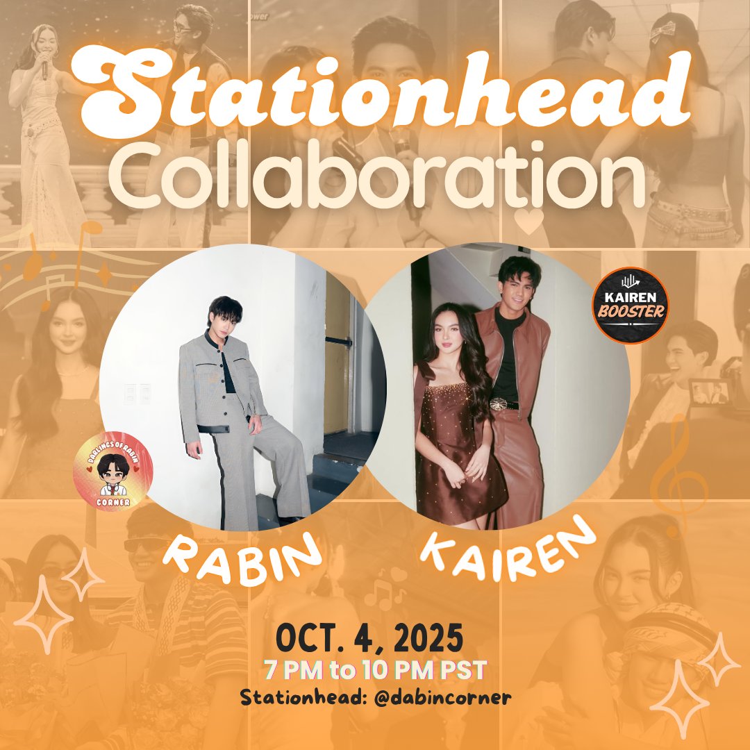 KAIREN BOOSTER (@krboosterst) on Twitter photo What's up, KaiRenites! We’re thrilled to announce a Stationhead streaming collaboration with <a href="/_dabincorner/">Dabin Corner</a>! ✨
Mark your calendar now, Kahels! Let's vibe, connect, and enjoy good music together! 🎧
See you tomorrow! 😉 What's up, KaiRenites! We’re thrilled to announce a Stationhead streaming collaboration with <a href="/_dabincorner/">Dabin Corner</a>! ✨
Mark your calendar now, Kahels! Let's vibe, connect, and enjoy good music together! 🎧
See you tomorrow! 😉