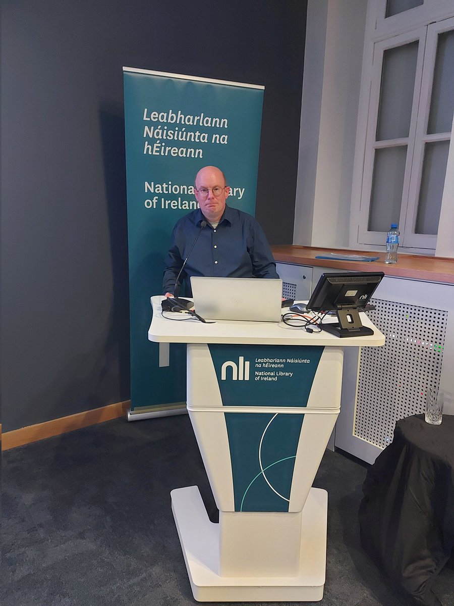 danielmcarey's tweet photo. Thanks to all who attended my @HistFest lecture @NLIreland detailing my research on the Catholic Standard newspaper. Great to have an interested audience and a lively Q&amp;A.  My research is based @DCU @DCU_SoC under the mentorship of @journohistory and funded by @Researchirel https://t.co/O2SolsX8UZ