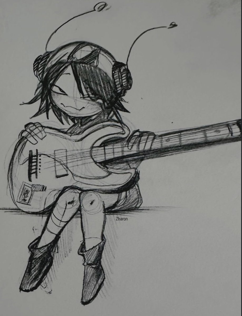Well do you guys like me drawing baby noodle or just like the fuckass 2D and Murdoc dog pissing
#gorillaz