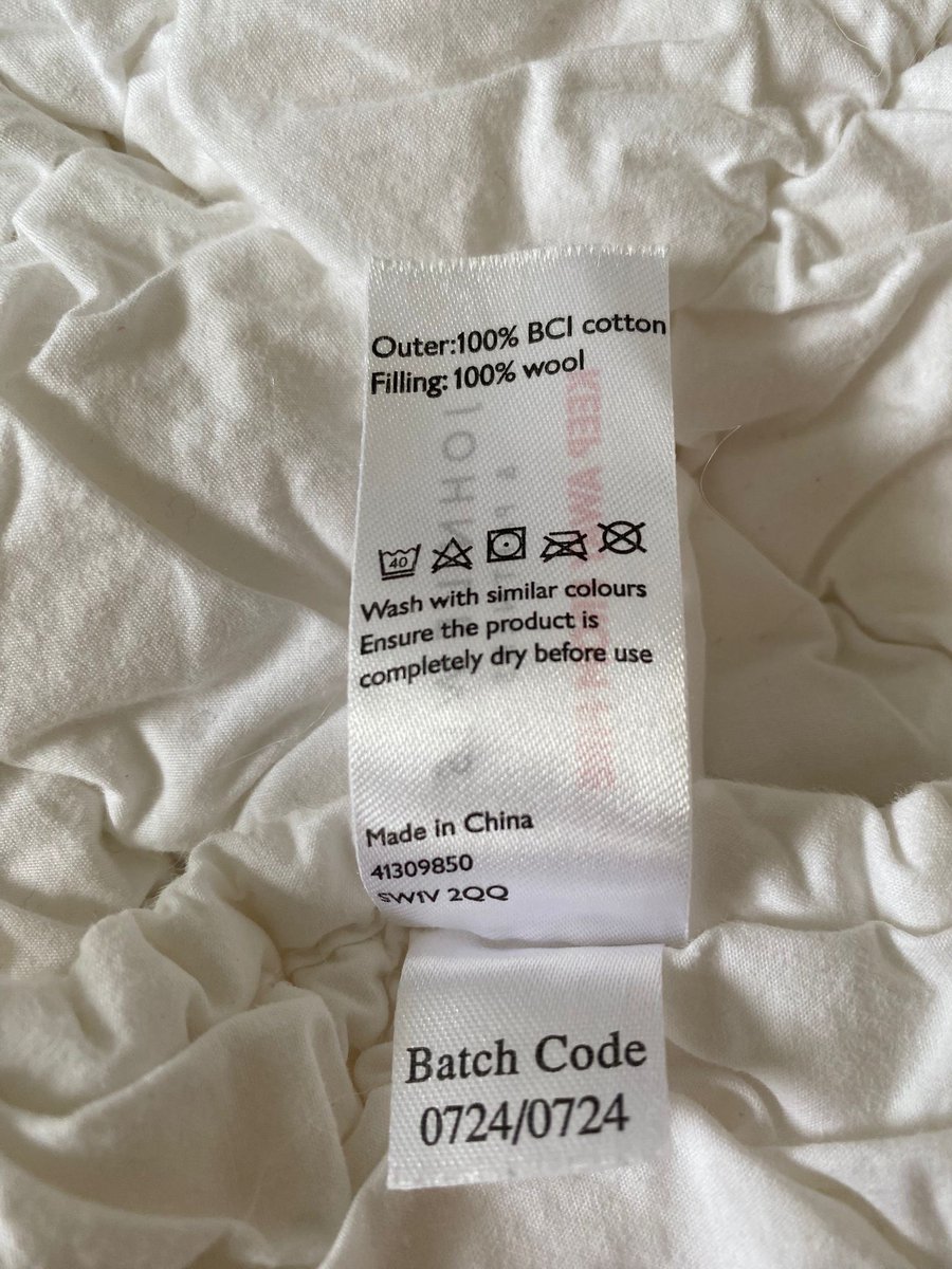 mlor22's tweet photo. I’m requesting a refund for this product which I washed according to label and it shrunk by 50%. I’ve been advised by your Claims team that I should have had it professionally laundered - this is misleading and an infringement on consumer rights @johnlewishelp https://t.co/1pkWkRIo4M