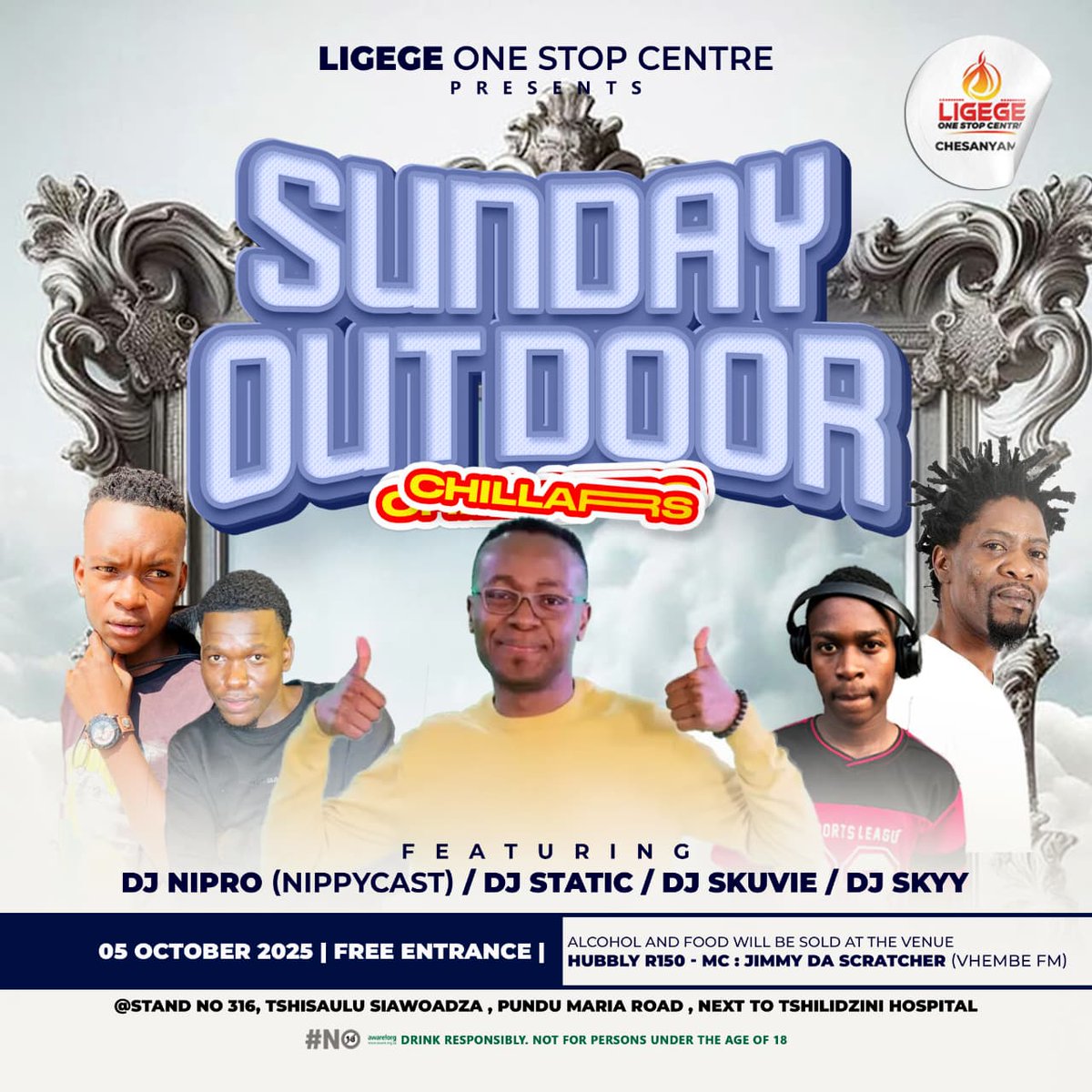 Join us at <a href="/Ligegecarwash/">Ligege Carwash & Chesanyama</a> on Sunday as we close off this exciting weekend ngauralo!