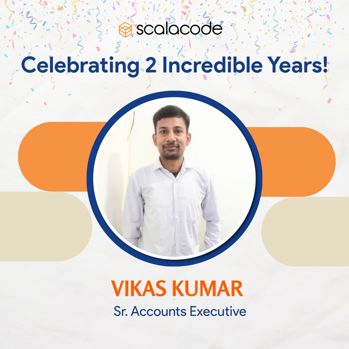 scala_code's tweet image. Celebrating 2 Years of Excellence!

A big congratulations to Vikas Kumar on completing 2 remarkable years as Senior Accounts Executive at #ScalaCode.

Here’s to many more milestones together! 🙌
#WorkAnniversary #TeamScalaCode #EmployeeMilestone #FinanceExcellence #2YearsStrong