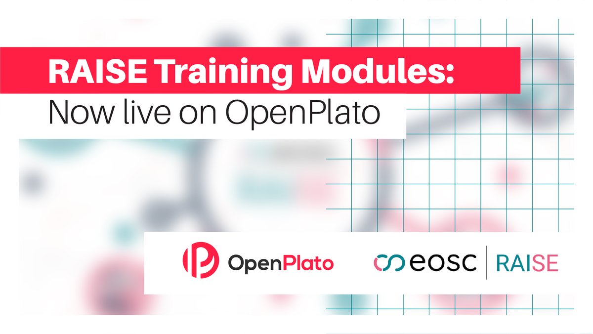 OpenAIRE_eu's tweet image. Work Open, Stay Secure!
The first RAISE training modules are now on #OpenPlato
-Learn at your own pace
-Keep data private
-Keep science FAIR
👉 Start here: openaire.eu/work-open-stay…
#OpenScience #FAIRdata #RAISE #DataPrivacy #eosc