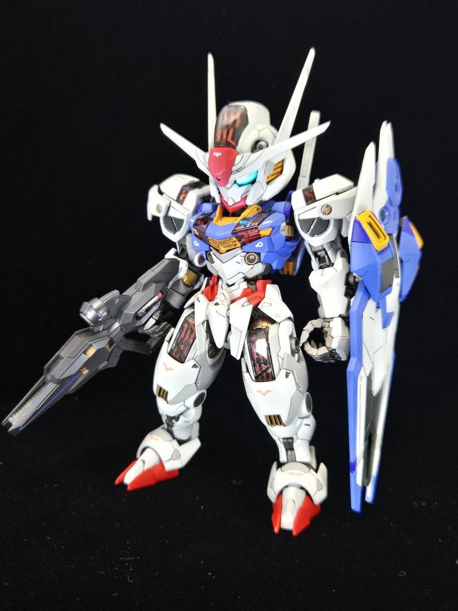 ryaryuryos's tweet photo. #ガンプラ
#ガンプラ好きと繋がりたい 
MGSDエアリアル完成
MGSDにはまっちゃってますねw

残すはバルバトス https://t.co/ATN5FEVIf1