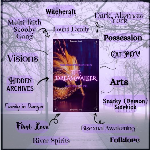 Return to Harper's York for another Buffy x Charmed-esque adventure.

The monster of the week is a morally grey dreamwalker set on restoring magic to England. The price? Obliterating York.

Harper &amp; Fionn must choose between love, family, &amp; the city.

#IndiePit #A #SARC #F