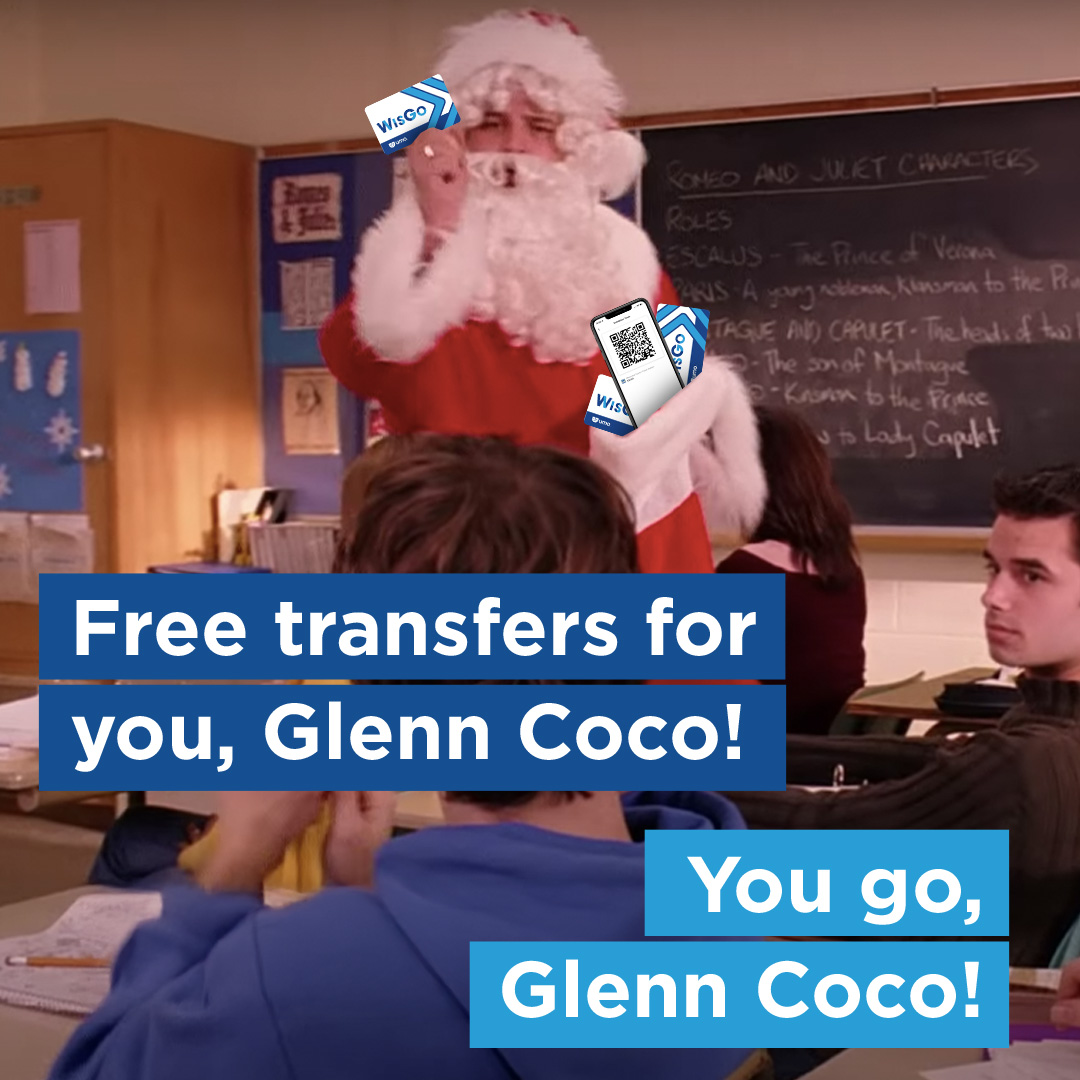 RideMCTS's tweet photo. And free transfers for Gretchen Wieners. Bye. #MeanGirlsDay #ItsOctober3rd https://t.co/gQOqqzXPZN