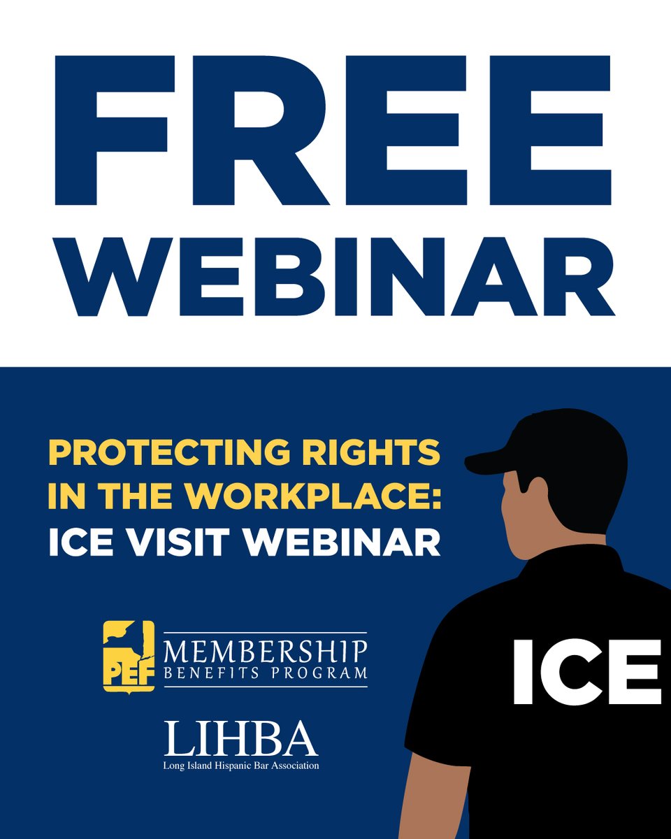 In partnership with the Long Island Hispanic Bar Association, PEF MBP is offering this FREE webinar to all members. It will take place via Zoom on Nov. 13 at 6 p.m. There are already 150 people registered, so sign up today if you’re interested!

pefmbp.com/education-trai…