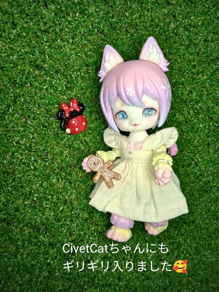 poniyellow_tkrb's tweet photo. #sio2 #CivetCat #しろのアイ
新しいお洋服よ～！！（オビツ11サイズ用）
このワンピだと袖が無いタイプなので華奢な腕もちゃんと見えます！
肩のフリルかわいい！
でも首が安定しないのでふわふわを巻く……！ https://t.co/tym6PNrwII