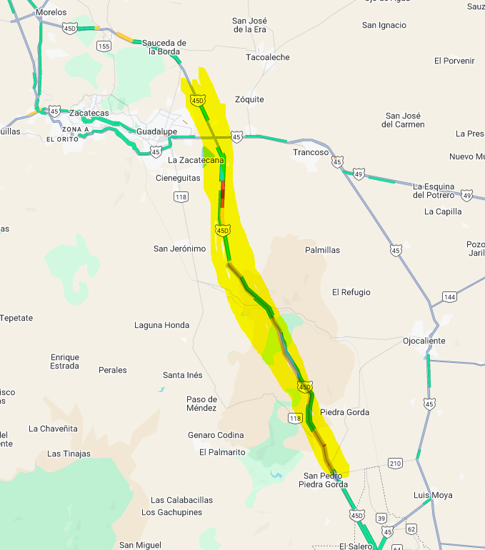 Buenos días, nos apoyan con actualización en  carretera Morelos Cosio, en Zacatecas, respectos a los bloqueos, quema de carros y balaceras.
<a href="/GN_Carreteras/">Guardia Nacional Carreteras</a>
<a href="/GN_MEXICO_/">Guardia Nacional</a>
<a href="/088_GN/">088_GN</a>