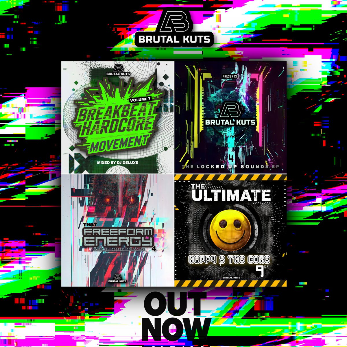 🚨 BANDCAMP FRIDAY IS HERE! 🚨
And we’re bringing double trouble to your speakers this time! 🔥🎶

🔊 Breakbeat Hardcore Movement Vol 7 
🔊 The Locked Up Sounds EP4 

💸 For the next few HOURS only! 
Get 35% OFF everything with code: 35bcf

👉🎧 brutalkuts.bandcamp.com