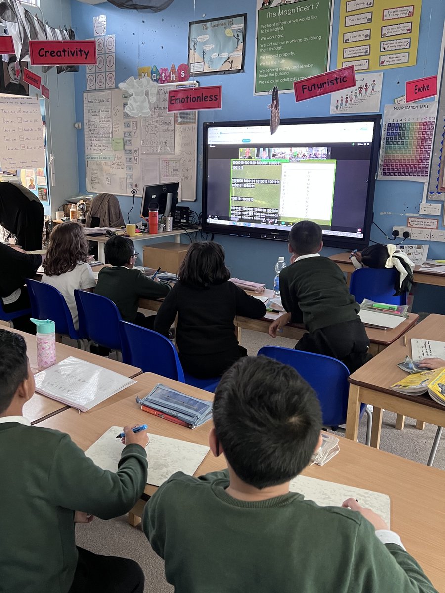 On Thursday afternoon Year 4 children took part in the inspiring Black Heroes of Mathematics – Youth Festival with Herbert Daly. Together they explored the question: “Will my computer survive without maths?”
