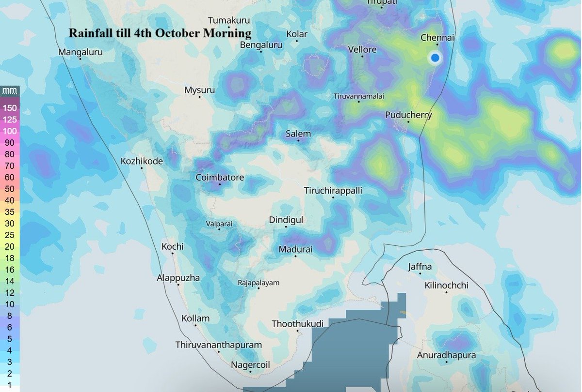 Thunderstorm Alert for Tamil Nadu – Today &amp; Tomorrow - Chennai has very good chances too.
------------------------
A favorable day for thunderstorms across many districts of Tamil Nadu, with the activity continuing tomorrow as well.

📷 North Coastal TN - KTCC (Kancheepuram,