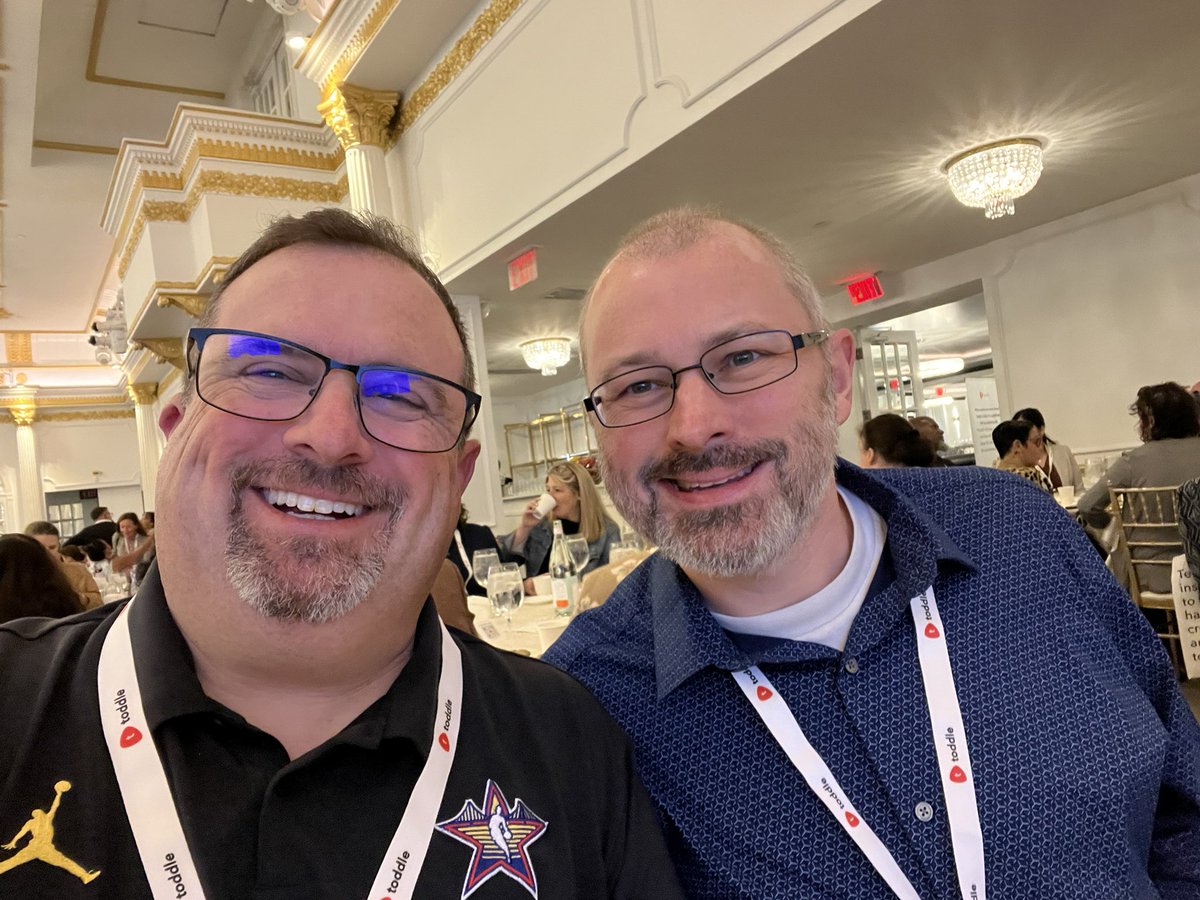 Love when I go to a workshop and run into a great friend! #njcls