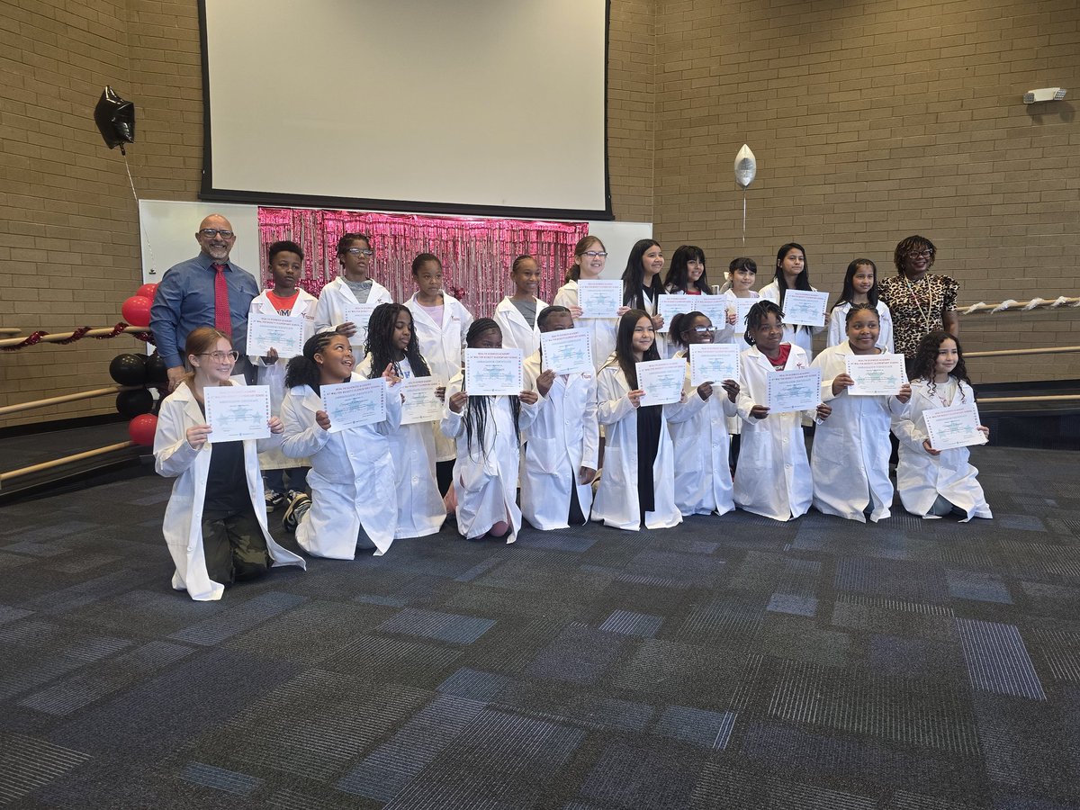 Our future is bright 🔆 as <a href="/WalterBickettES/">Walter Bickett Elementary School</a> Health Sciences Academy Student Ambassadors are inducted today. "Leadership starts here." Congratulations Ambassadors! 
<a href="/AGHoulihan/">Andrew G. Houlihan</a> <a href="/UCPSNC/">Union County Public Schools</a> <a href="/AtriumHealth/">Atrium Health</a> <a href="/UCPSCareerReady/">UCPS Career Readiness</a>