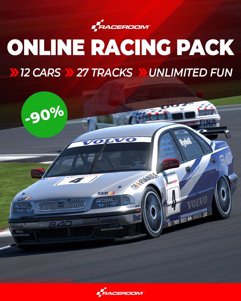 raceroom's tweet image. The Online Racing Pack is the ultimate way to jump into #RaceRoom ranked multiplayer 🏁

✅ No subscription fees
🏎️ 12 iconic cars 
‼️ 27 legendary tracks
🙌 Unlimited fun

And right now it’s available at an incredible 90% discount!

👉 game.raceroom.com/store/pack/onl…