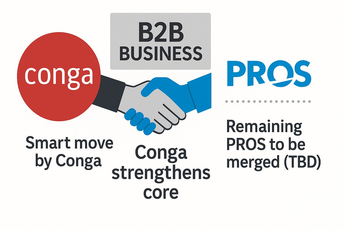 twieberneit's tweet image. After the acquisition by @thomabravo , @PROS_Inc gets divided into a #B2B and a #B2C branch. B2B goes to @Conga , B2C stays as an own business for now. What does it mean?

zurl.co/jIlxj