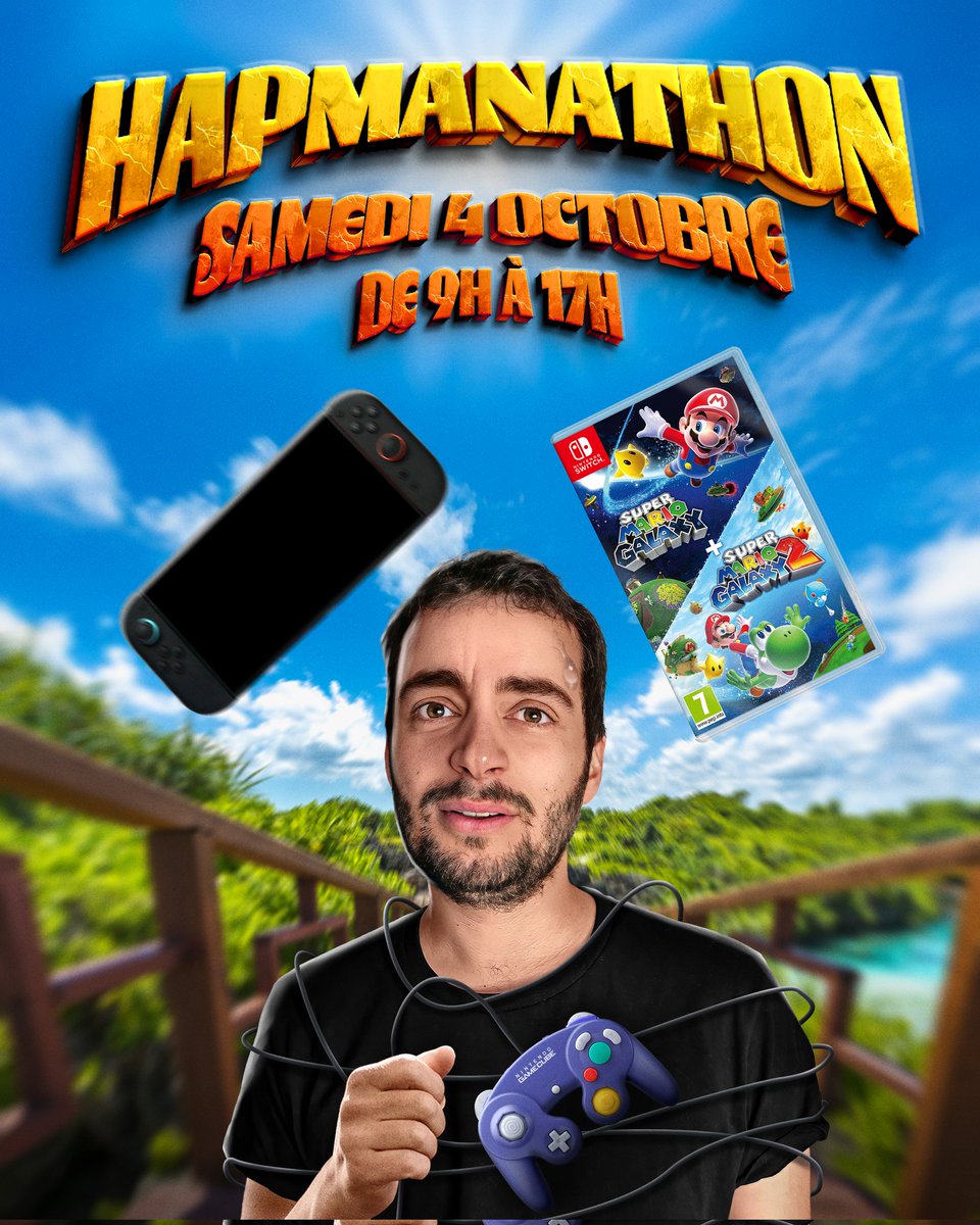 Demain samedi
Je découvre Super Mario Galaxy 2 pour la première fois 
Sur Switch 2
J'ai jamais streamé aussi longtemps 
Si vous voulez venir discuter, regarder, lurker, lâcher un sub ou un follow pour me soutenir entre deux sessions du gp explorer 😇😋

twitch.tv/paulhapman
