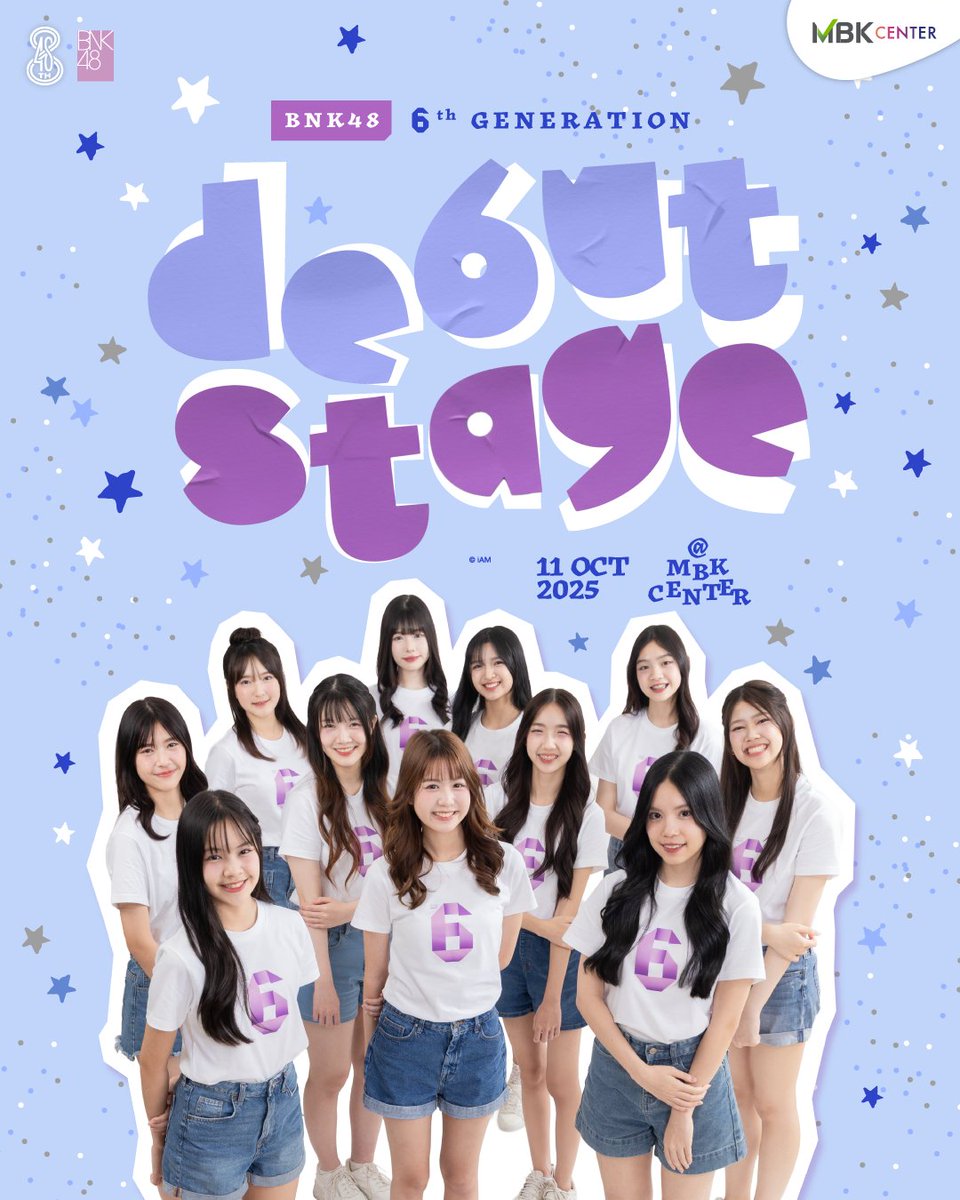 [6️⃣💜] #BNK486thGeneration

Just announced at #OhMyPumpkinTH_BNK48_Busking

BNK48 6th Generation Debut Stage
🗓️ 11 OCT 2025

BNK48 6th Generation Special Roadshow
🗓️ 12 OCT 2025

📍 MBK Center (Bangkok)

#DoushitemoKimigaSukidaTH
#どうしても君が好きだ
#BNK48