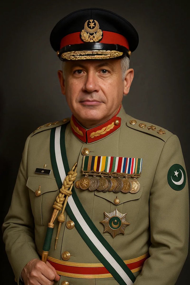 Shararti_Ai's tweet image. معاہدے کے بعد فیلڈ مارشل کا اعزازی عہدہ نیتن یاہُو کو دے دیا گیا ہے اب وہ تمام یہودی فوج کے سربراہ ہونگے