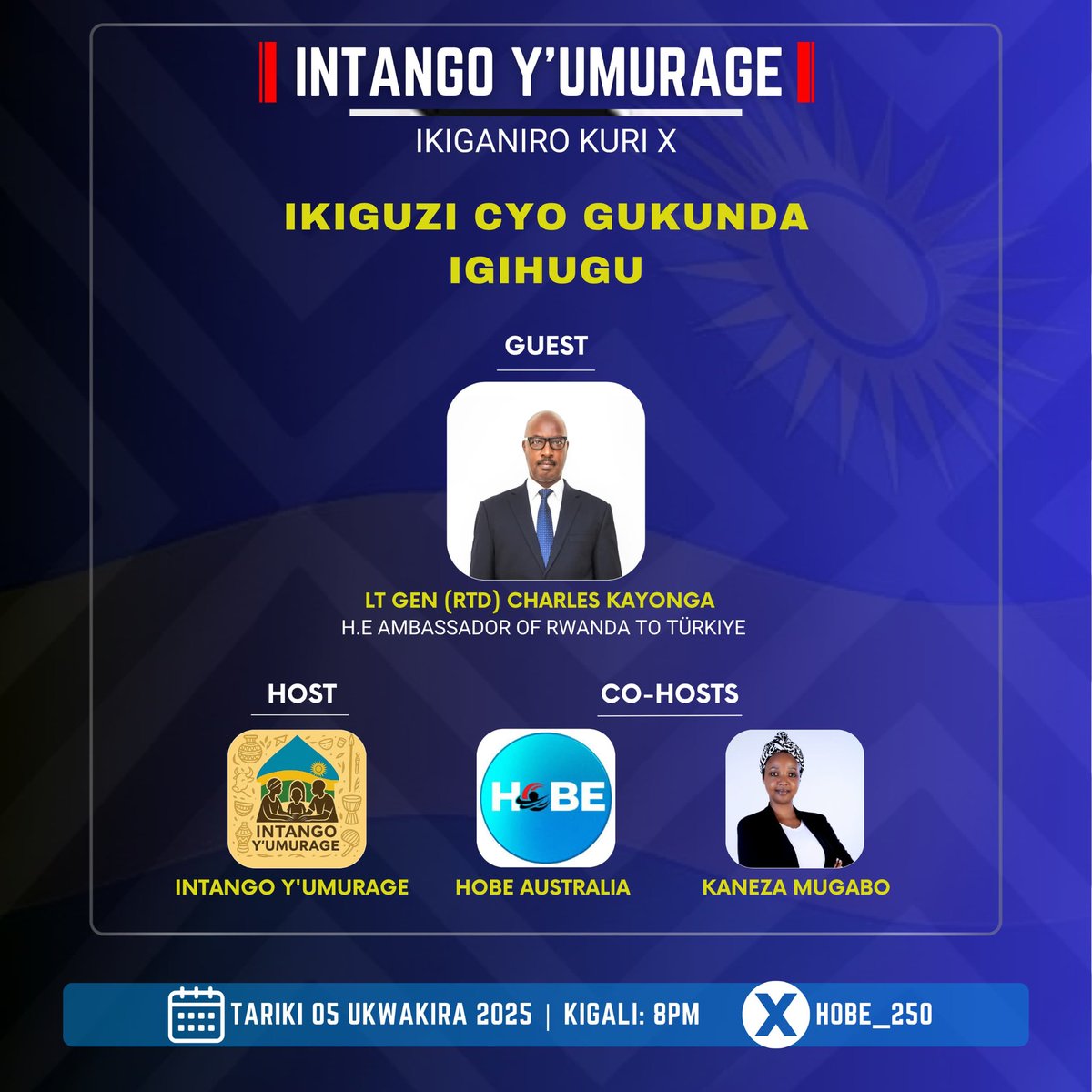 johnmugabo__'s tweet photo. Bavuga Ko "Icyo Ukunda" Iteka kiguhenda.. Agaciro Kacyo Niko Kagena Igiciro Cyacyo.
Nimuze Twunve, kandi Tuganiro #Agaciro k'igihugu cyacu kagennye #Igiciro cyagitanzweho, bityo turinde uwo #MURAGE.
#IntangoYumurage. https://t.co/IibqigCj2R