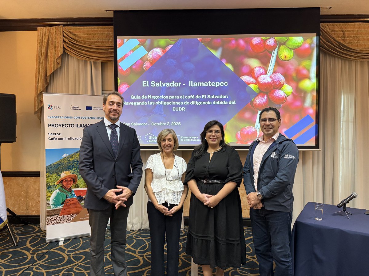 Hoy lanzamos la Guía de Negocios para el Café de 🇸🇻, una herramienta clave para que productores, cooperativas y exportadores puedan cumplir con la normativa europeas sobre productos libres de deforestación.