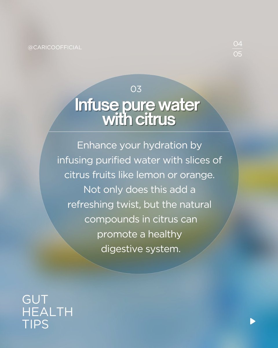 Follow these simple tips to support your gut health:
✔️ Sip water throughout the day ✔️ Pair your meals with purified water ✔️ Add a citrus twist to your hydration
With purified water, your body absorbs nutrients more efficiently, promoting overall digestive wellness.