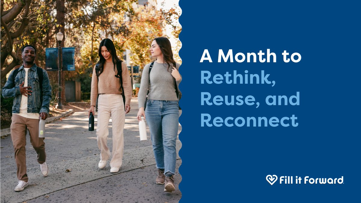 October is a reminder that sustainability starts close to home—right in our communities, campuses, and everyday surroundings. This month, We’re proud to celebrate Campus Sustainability Month and World Sustainability Day on October 29.
 
Thank you for reusing and always giving.