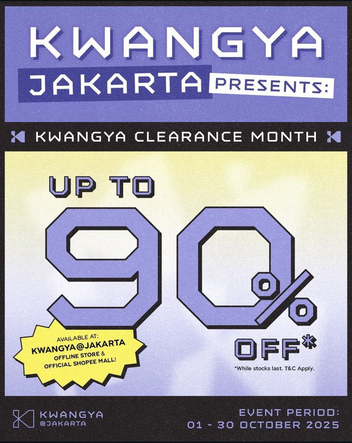 open jastip kwangya jakarta 

🖇️ fee jastip start 5k - 12k
🖇️ req mau md apa aja
🖇️ visit 4 oktober (besok pagi)
🖇️ join go wa

📌Depok