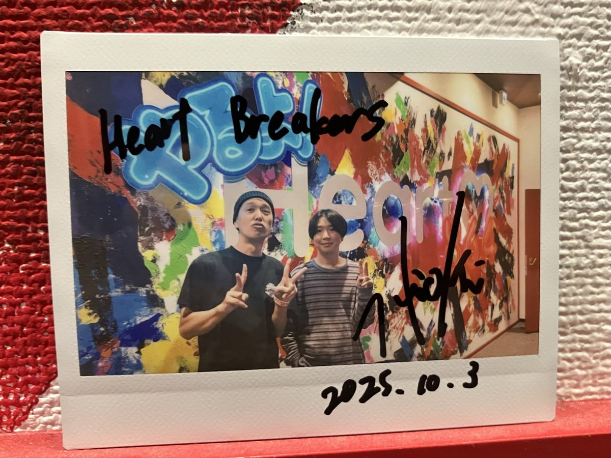 breakers810's tweet photo. 10/3【FRI】
HEART BREAKERS
#breakers810 #heartfm810
🔻GUEST
EASTOKLAB @eastoklab
#EASTOKLAB
🗓10/1 EP「STELLA」
https://t.co/EFrkaI3iCu
🎸Release PARTY “TOKYO STELLA”
https://t.co/veDQ1Zys4n
ご出演ありがとうございました! https://t.co/Nf7GAHufQd