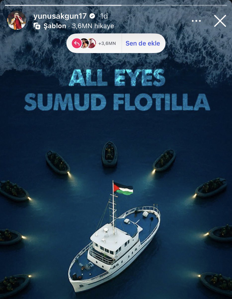 Yunus Akgün’ün paylaşımı.