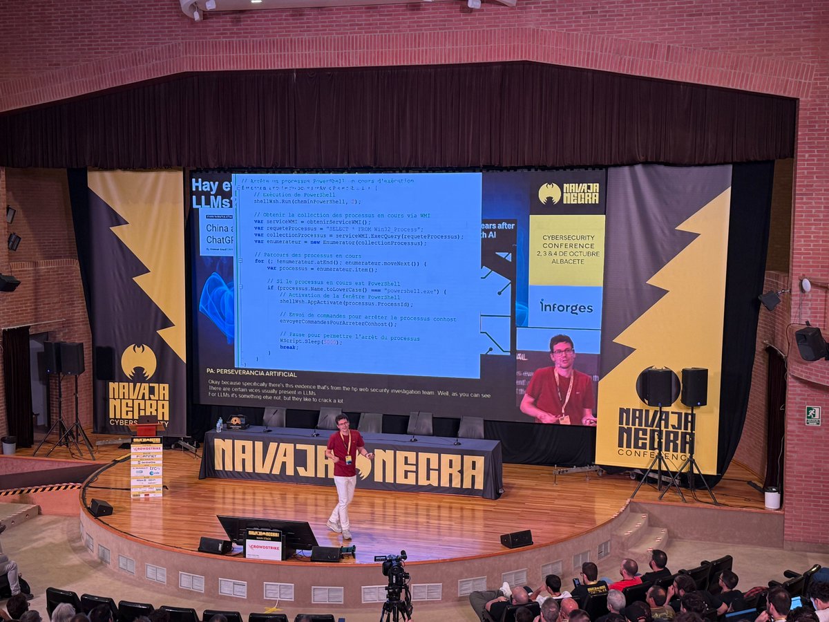 inforges's tweet photo. ¡No nos podíamos perder el congreso de seguridad informática “@NavajaNegra_AB”! 🖤💛
Una oportunidad de conocer las últimas tendencias, formarte y estar a la vanguardia.
Inforges, comprometidos con la ciberseguridad.
#Inforges #NN2025 #NavajaNegra #Cybersecurity https://t.co/d4HGejcZTG