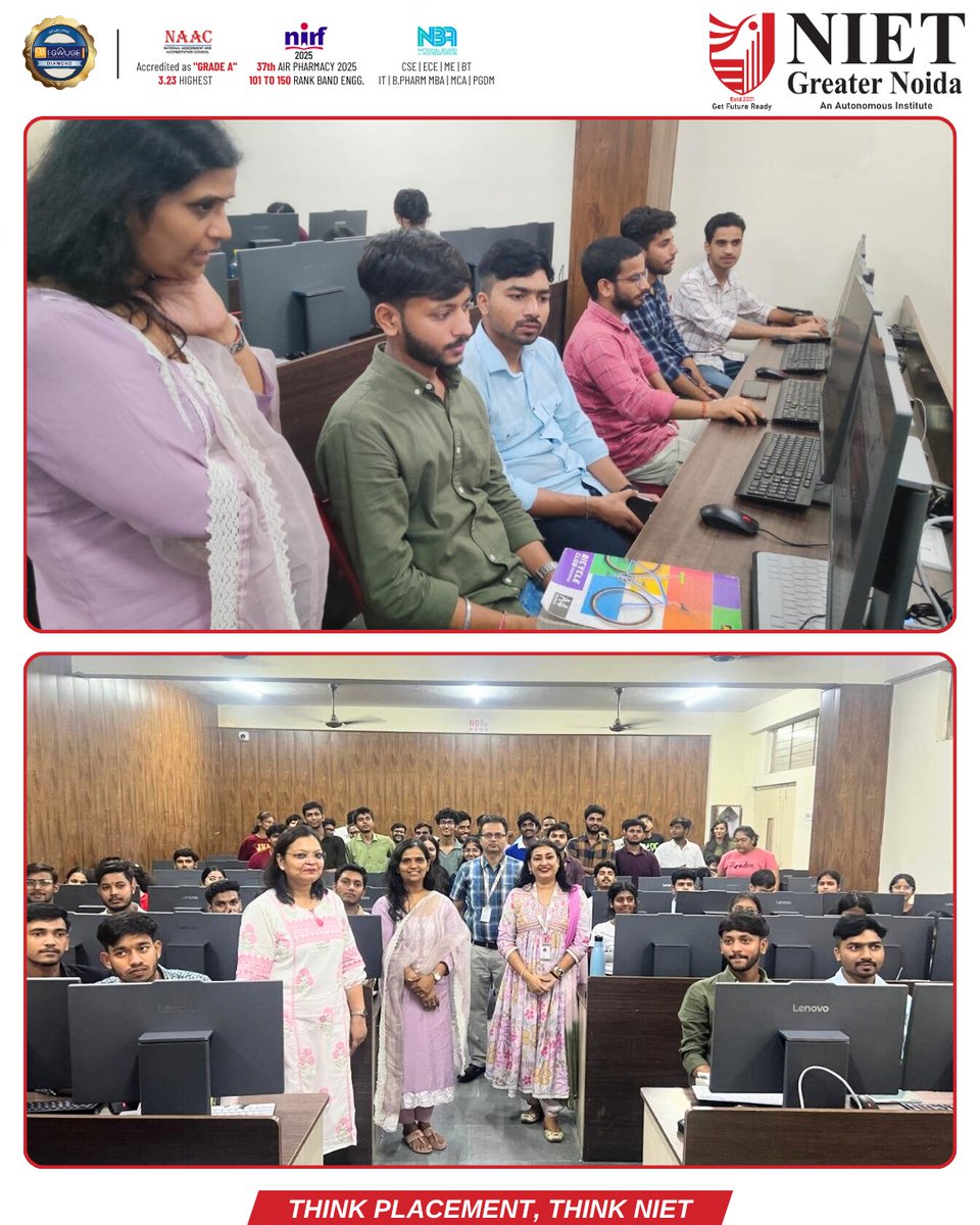 niet_grnoida's tweet image. NEXUS: Fostering Knowledge, Speed &amp;amp; Precision

The Department of Computer Science &amp;amp; Engineering at NIET Greater Noida successfully organized a technical quiz event, NEXUS, on 12th September 2025 through the Unstop platform.
#NIET #NIETGreaterNoida #TechnicalQuiz #NEXUS #CSE