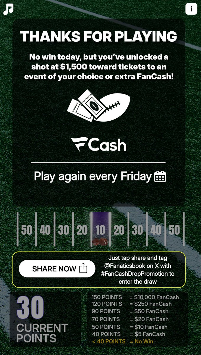 shartywaffles26's tweet photo. Play the #FanCashDropPromotion today
https://t.co/JDF6bXjGc3 https://t.co/E2FrpZ6H5Z