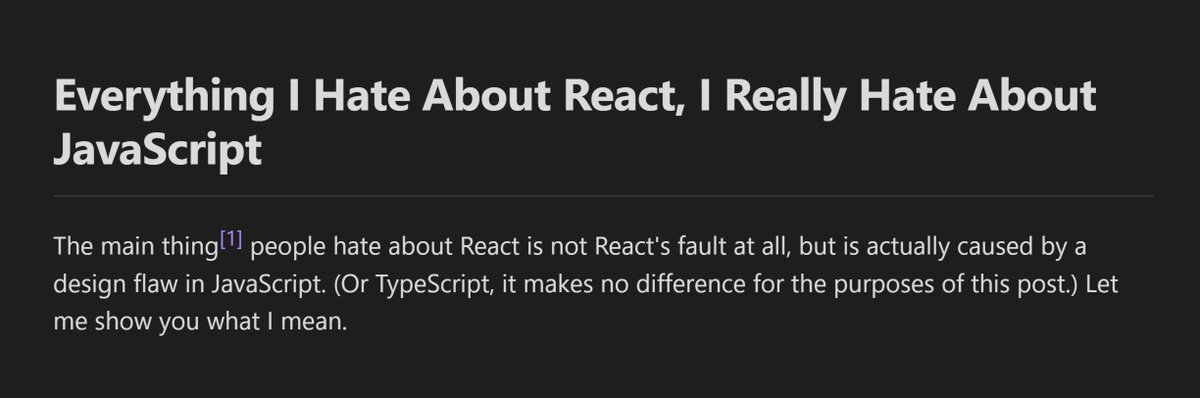 I like this advanced article about React despite the hate for JavaScript.