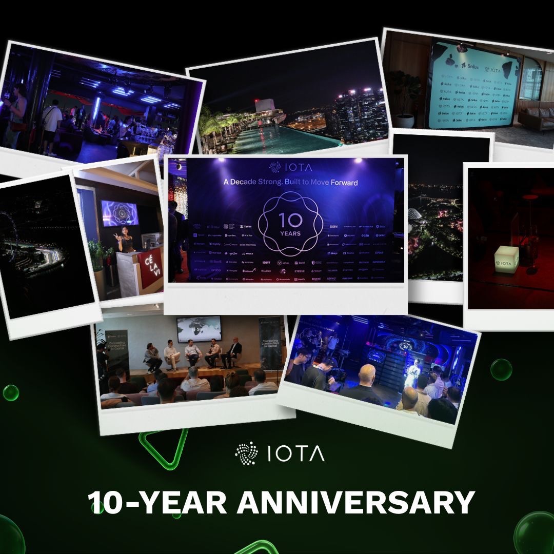 Cheers to 10 years of IOTA 🥂✨ Here’s to the next decade of even bigger innovations ahead!

#IOTA10 #TOKEN2049