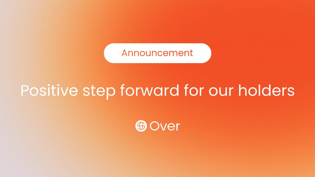 overprotocol's tweet image. We’re preparing an important announcement regarding the project and team. The update will be shared early next week—and it will be a positive step forward, not just for the community, but especially for our holders. Big news ahead.