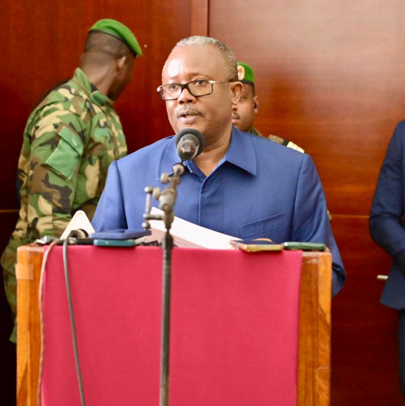 USEmbalo's tweet photo. J'ai présidé, ce matin au Palais de Justice, la cérémonie de prestation de serment des nouveaux procureurs généraux. C’est une étape cruciale dans le renforcement de notre système judiciaire et témoigne de notre engagement envers la justice et notre lutte contre la corruption. https://t.co/mjvfxBHxg8