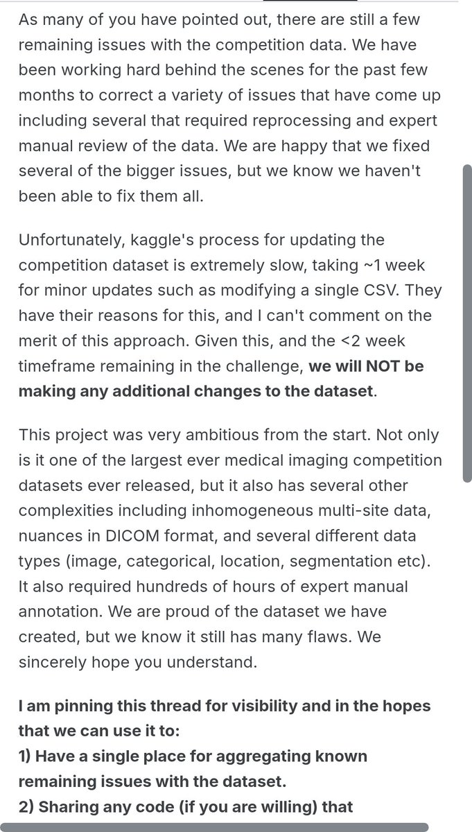 k2_gc_prog's tweet image. Kaggle のコンペホストも大変そう