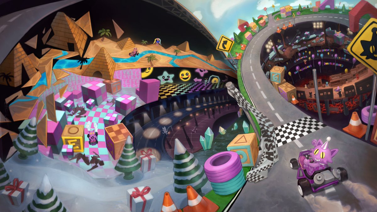 Where does the road end?
(art made by the wonderful <a href="/Zhjake/">Zhjake | Commissions Open</a>💕)
#kittykart64 #kk64