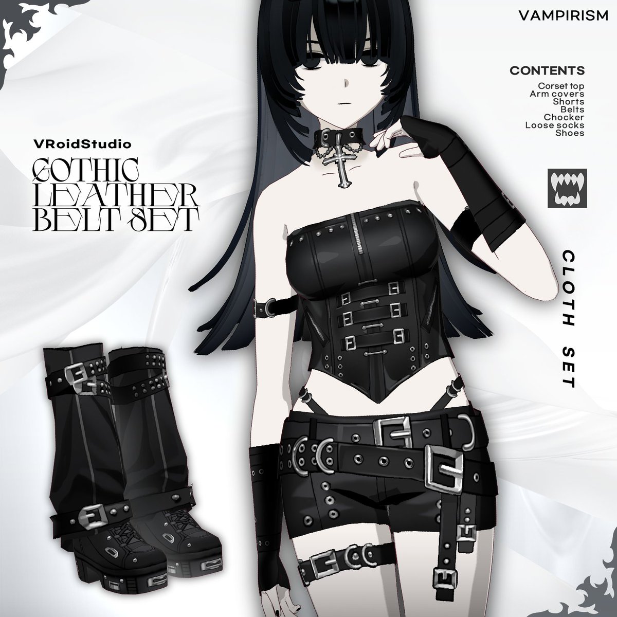 Yenchos_'s tweet photo. #VRoid  #VRoidStudio  #VRoid吸血
新しいアイテムをリリースしました。

1 .Gothic leather belt coat set [VRoid]
https://t.co/p9FSggwDgi
2. Metallic goth hat [VRoid]
https://t.co/cnLpHUIXcZ
3. Gothic leather belt set [VRoid]
https://t.co/UEPNFPqR9L

ありがとうございます。 https://t.co/2xJdGBovPp