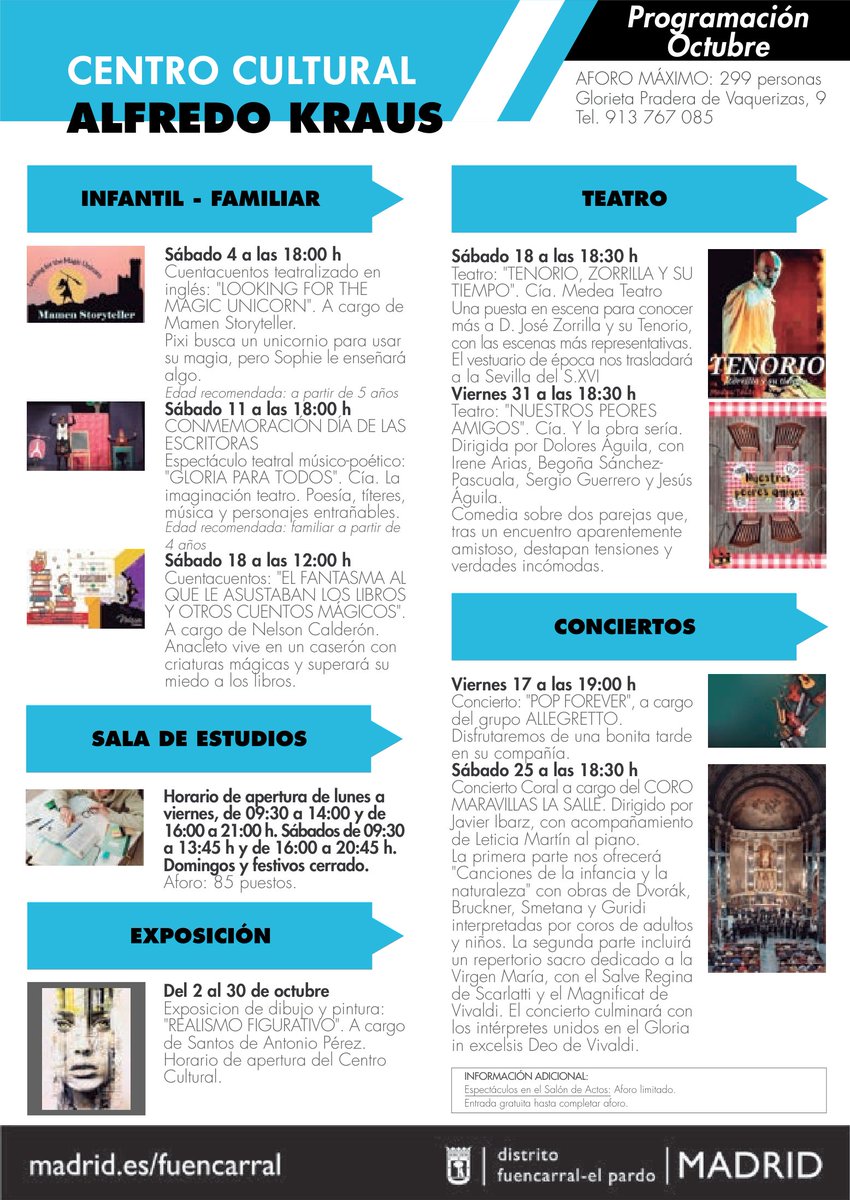 #ArroyodelFresno
Centro Cultural Alfredo Kraus