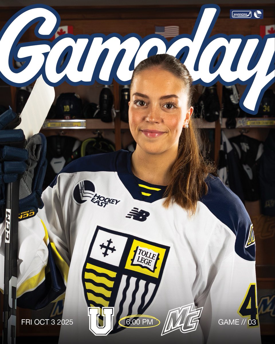First Roadtrip Starts Now🚌🏒

📍Schenectady, NY
🏟️ M&amp;T Bank Center
⏰ 6:00 PM
📺 ESPN+

#GoMack x #TheWarriorWay