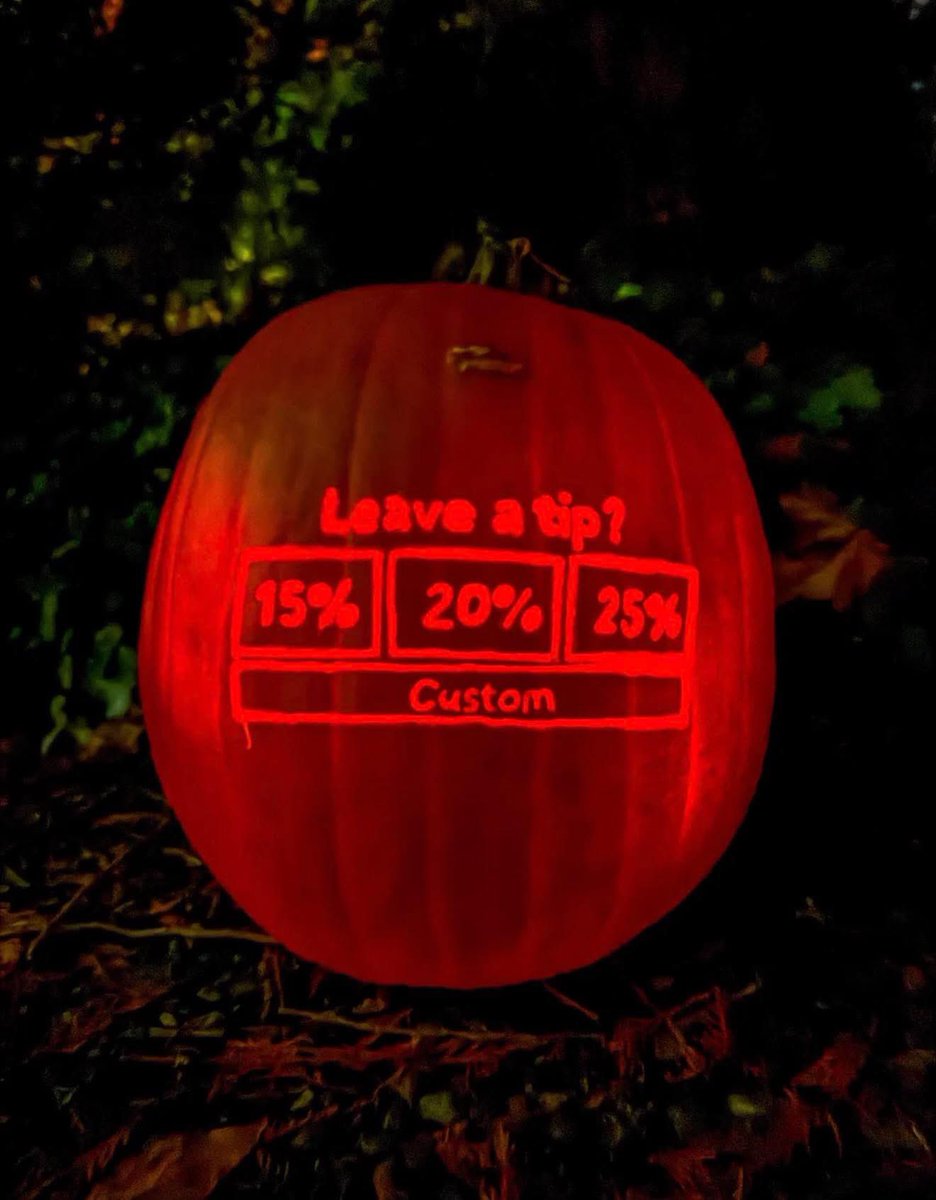 Scariest pumpkin imaginable 🎃