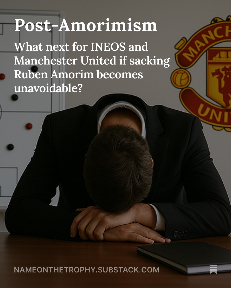 Dominic Booth (@dombooth19) on Twitter photo Should United put Ruben Amorim in their past, or does he have a future? Assessing the current scene, how INEOS will decide and the candidates to take over... #mufc open.substack.com/pub/nameonthet… Should United put Ruben Amorim in their past, or does he have a future? Assessing the current scene, how INEOS will decide and the candidates to take over... #mufc open.substack.com/pub/nameonthet…